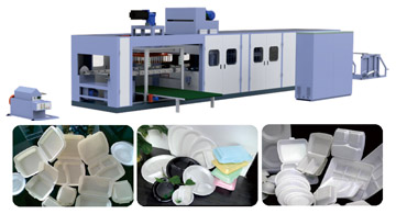 餐盒、盤(pán)、碟、包裝盒高速成型機(jī)